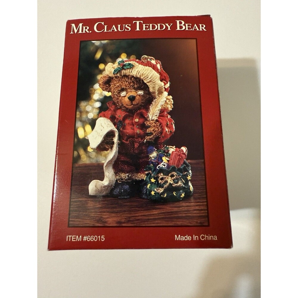 Vintage 1999 RSVP INT Mr. Claus teddy bear #66015 Ralph Lauren Christmas vibes